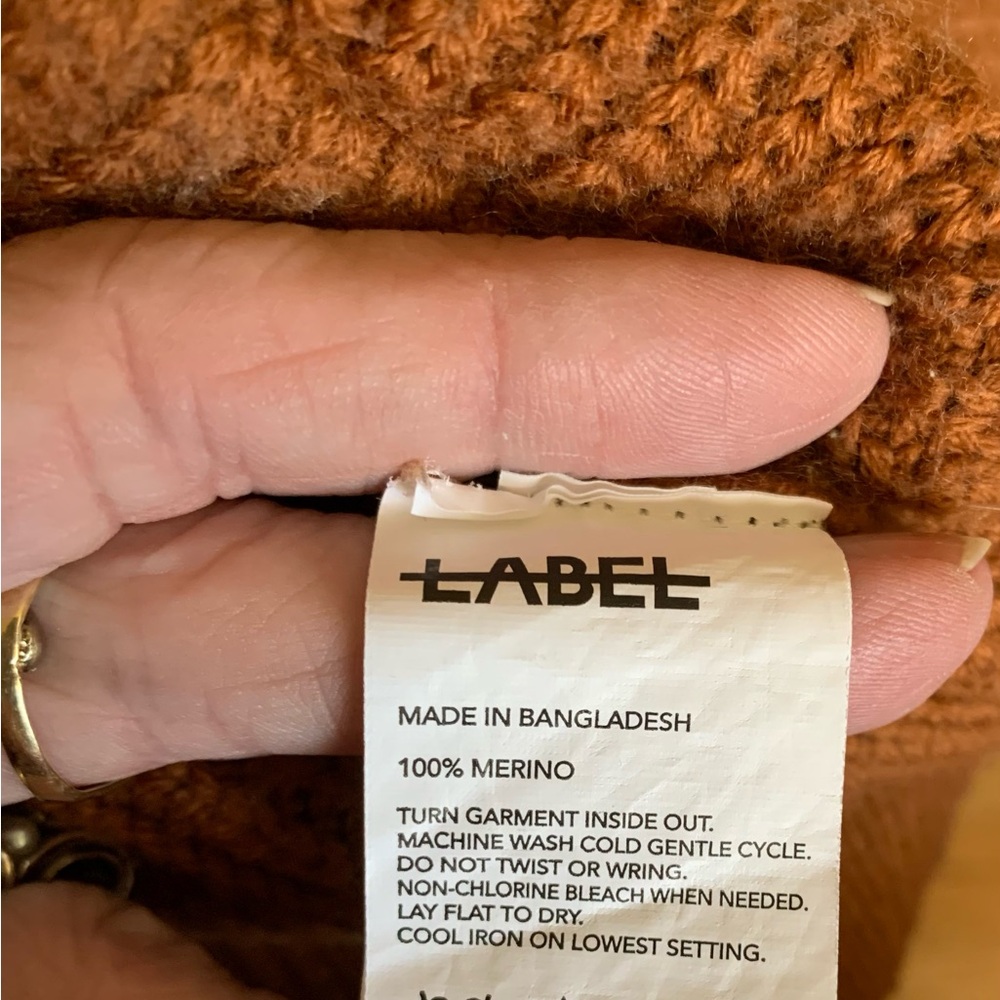 Black Label Women's Cardigan - Rust - Picture 5 of 5